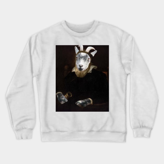 Man of Galileo Goat Crewneck Sweatshirt by Loveday101